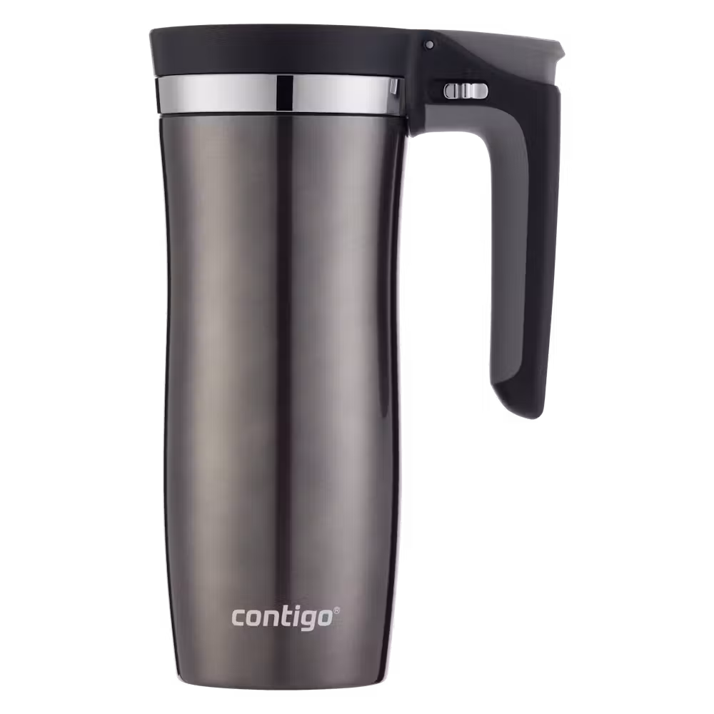 Contigo Handled AUTOSEAL® Stainless Steel Travel Mug with Easy-Clean Lid, 16oz