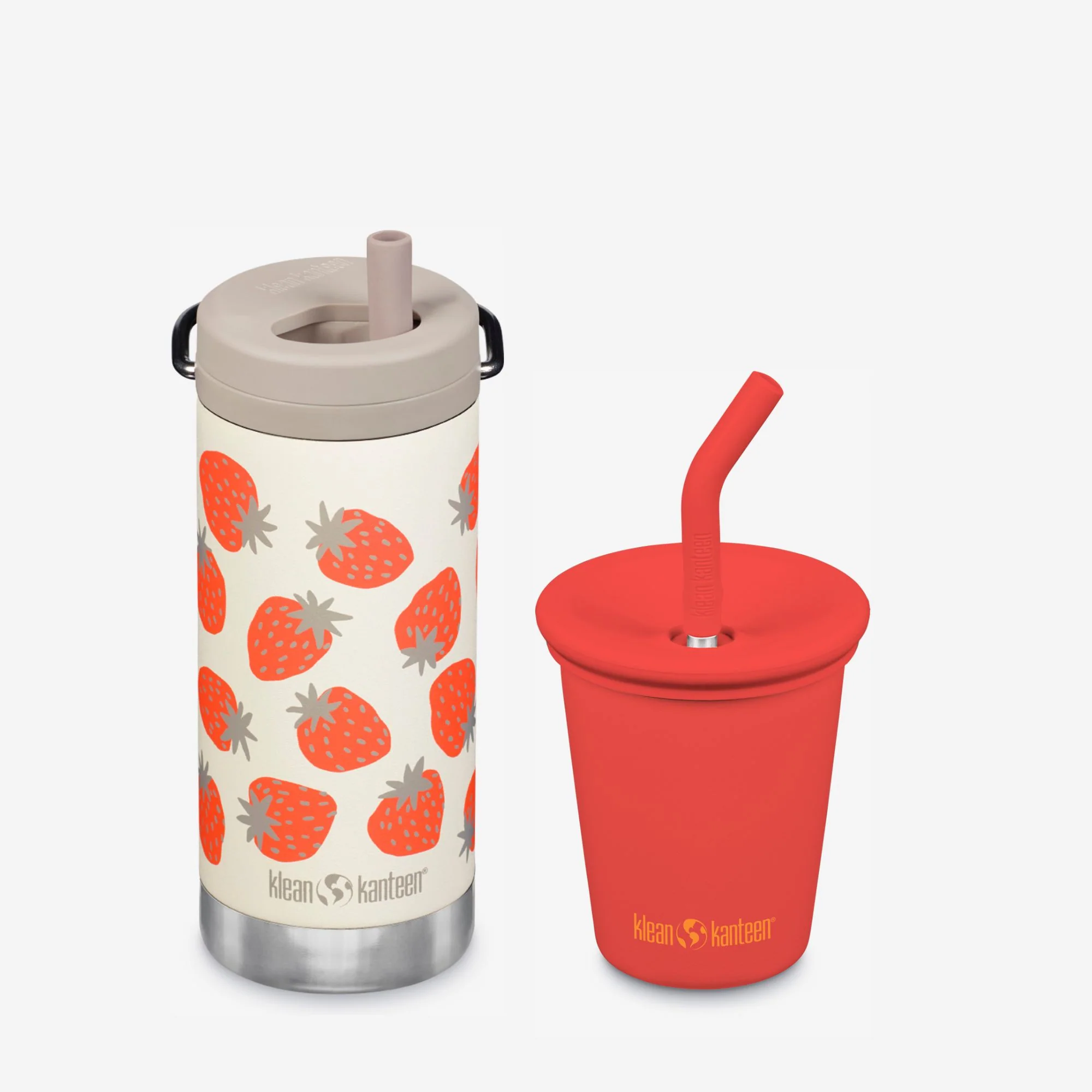Klean Kanteen Kid's Sippy Cup and Wide Water Bottle Set