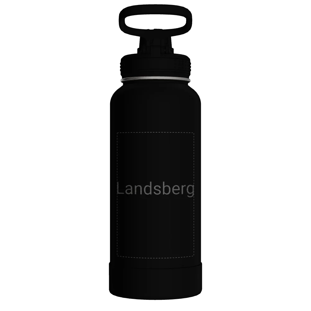 Takeya Actives Water Bottle With Spout Lid - 32oz Onyx - Model 51020-TAKEYA-ACTIVES-WATER-BOTTLE-WITH-SPOUT-LID-CUSTOMIZED-104-32OZ-ONYX
