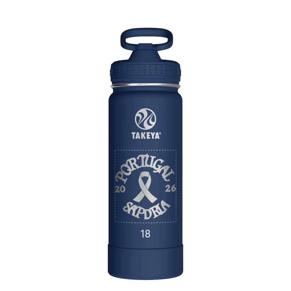 Takeya Actives Water Bottle With Straw Lid - 18oz Midnight - Model 51219-TAKEYA-ACTIVES-WATER-BOTTLE-WITH-STRAW-LID-CUSTOMIZED-52-18OZ-MIDNIGHT