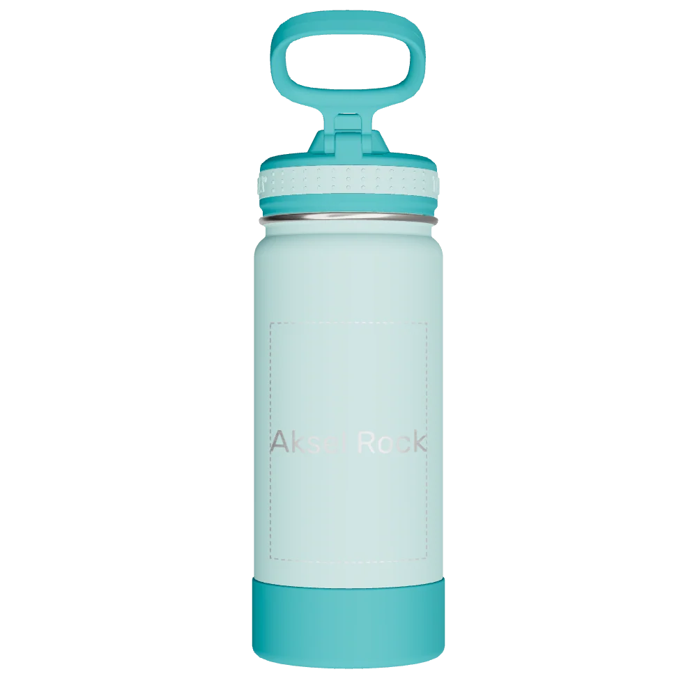 Takeya Actives Kids Water Bottle With Straw Lid - 16oz Surfer/Lagoon