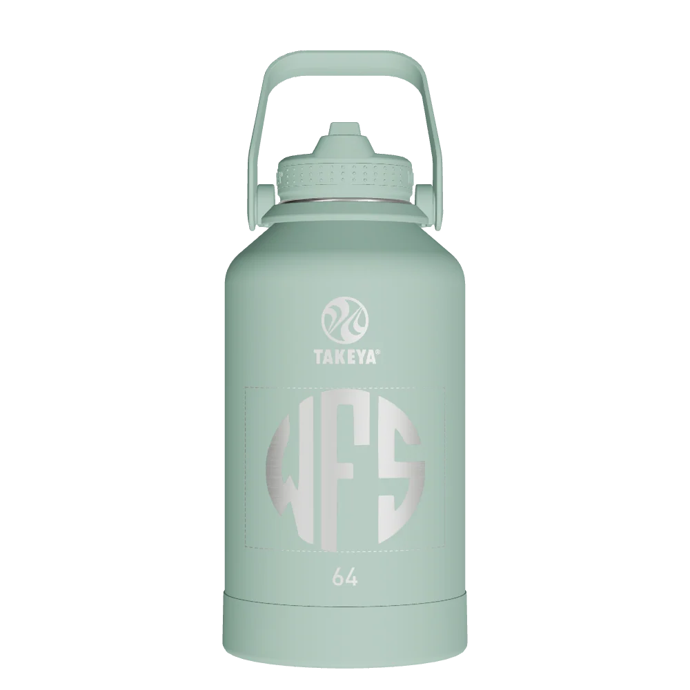Takeya Actives Water Bottle With Straw Lid - 64oz Cucumber