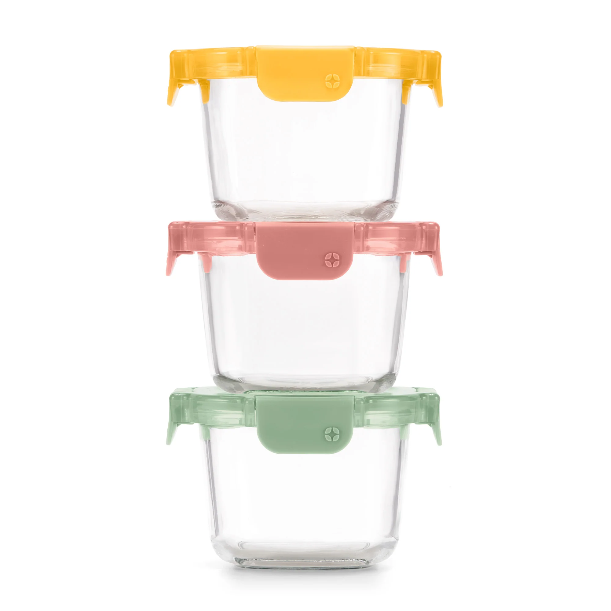 Ello Color Lock® Glass 2 Cup Round 6pc Set