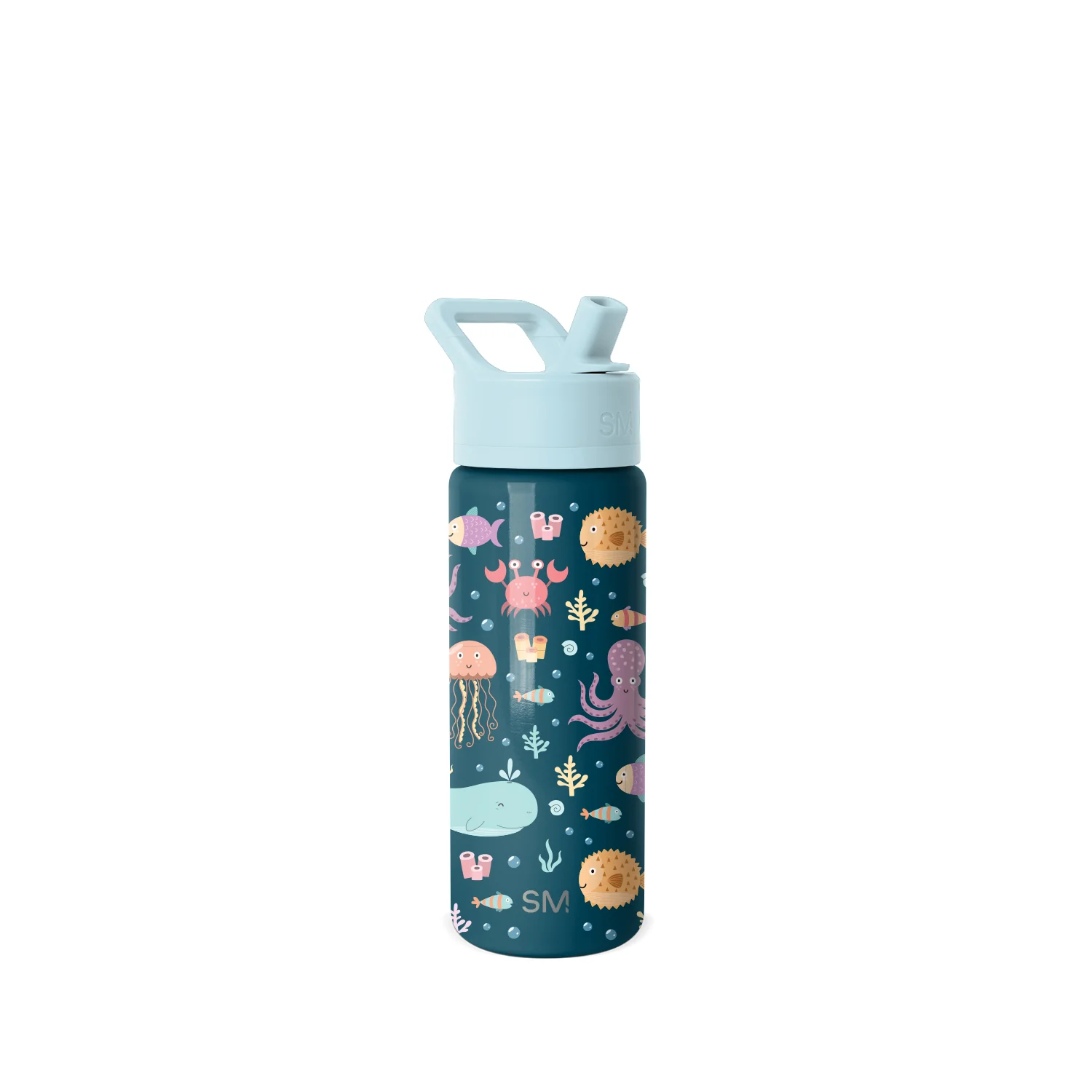 Simple Modern Summit Kids Water Bottle with Straw Lid - 18oz Under the Sea
