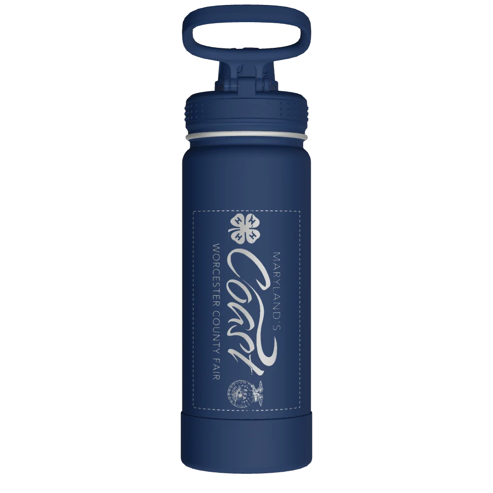 Takeya Actives Water Bottle With Spout Lid - 18oz Midnight - Model 51064-TAKEYA-ACTIVES-WATER-BOTTLE-WITH-SPOUT-LID-CUSTOMIZED-394-18OZ-MIDNIGHT