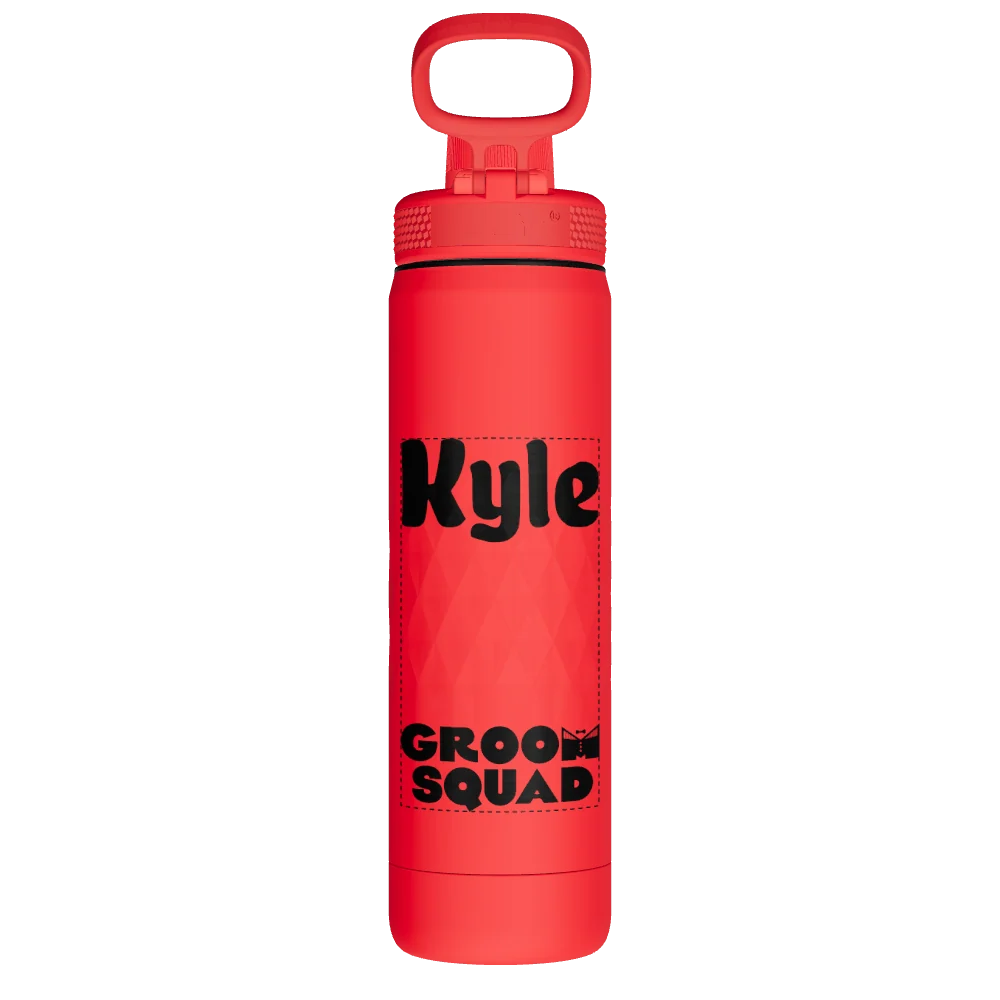 Takeya Sport Water Bottle - 22oz Crimson Spout - Model 51317-TAKEYA-SPORT-WATER-BOTTLE-CUSTOMIZED-162-22OZ-CRIMSON-SPOUT