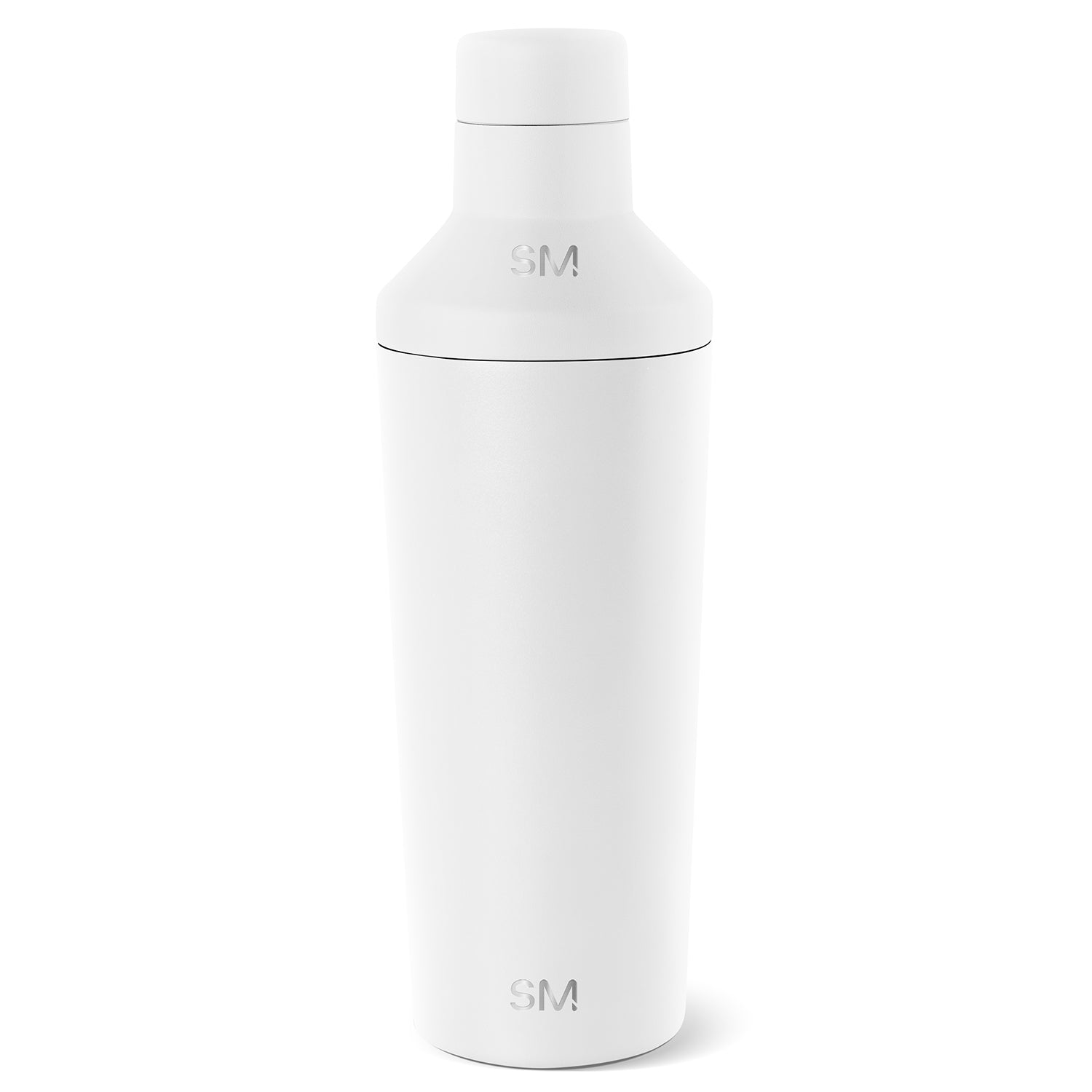 Simple Modern Classic Cocktail Shaker with Jigger Lid - 20oz Winter White