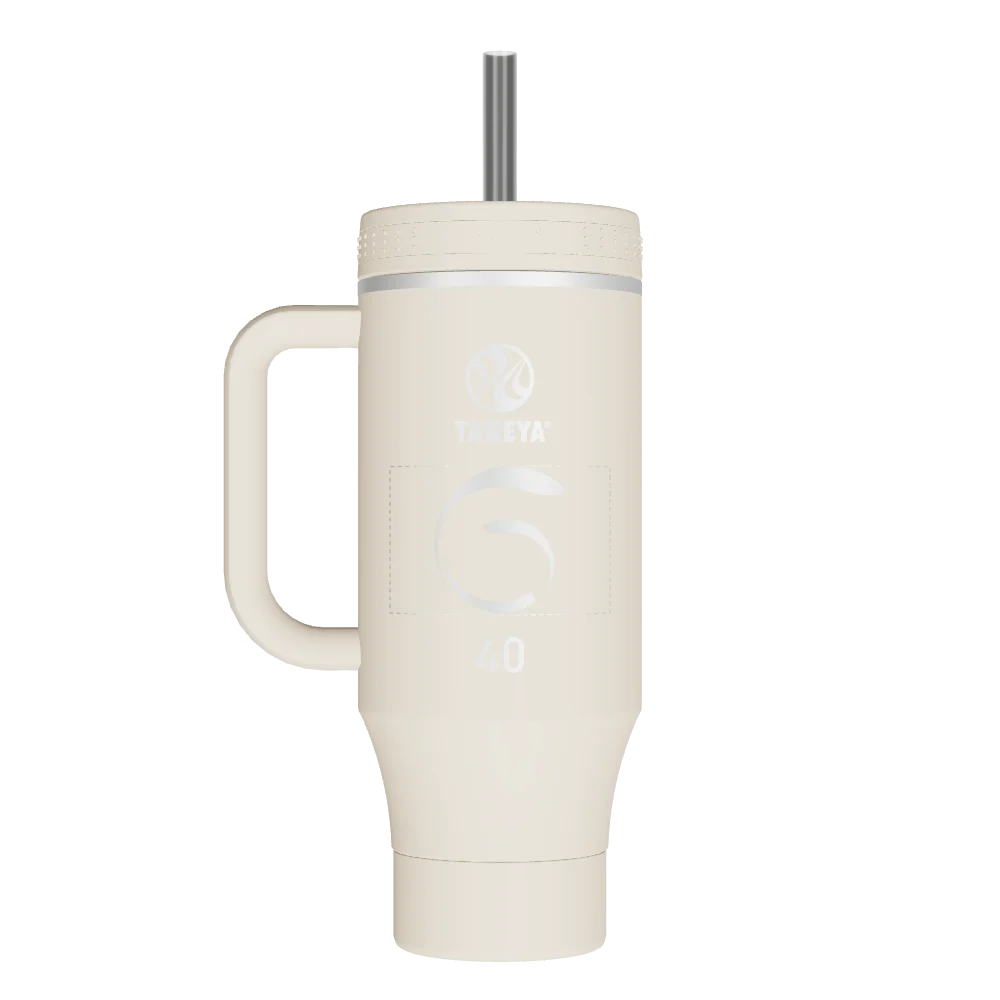 Takeya Straw Tumbler With Handle - 40oz Oatmilk