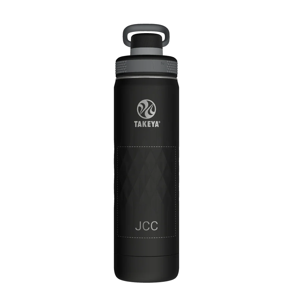 Takeya Sport Water Bottle - 22oz Obsidian Spout - Model 51315-TAKEYA-SPORT-WATER-BOTTLE-CUSTOMIZED-66-22OZ-OBSIDIAN-SPOUT