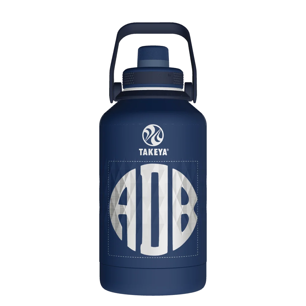 Takeya Sport Water Bottle - 64oz Indigo Spout