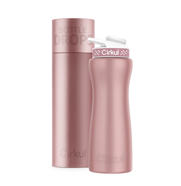Cirkul Limited Edition: 22oz. Rose Gold Stainless Steel Bottle & Lid