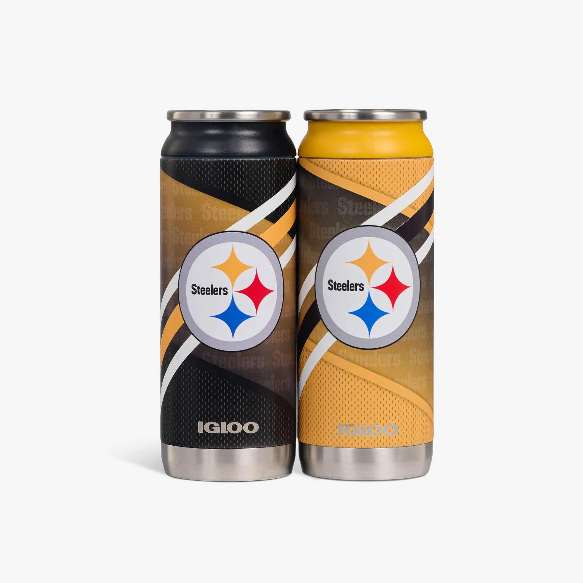 Igloo Pittsburgh Steelers Home & Away 16 Oz Can 2-Pack
