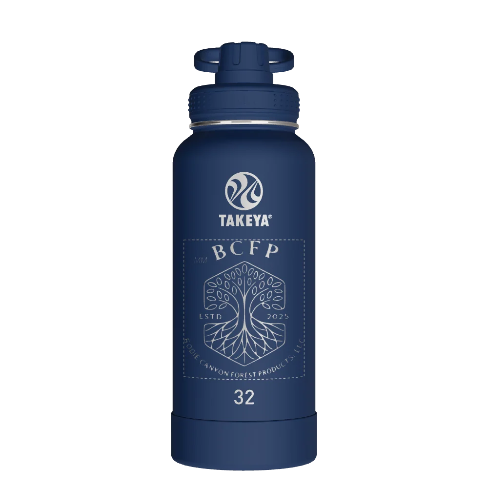 Takeya Actives Water Bottle With Spout Lid - 32oz Midnight - Model 51024-TAKEYA-ACTIVES-WATER-BOTTLE-WITH-SPOUT-LID-CUSTOMIZED-359-32OZ-MIDNIGHT