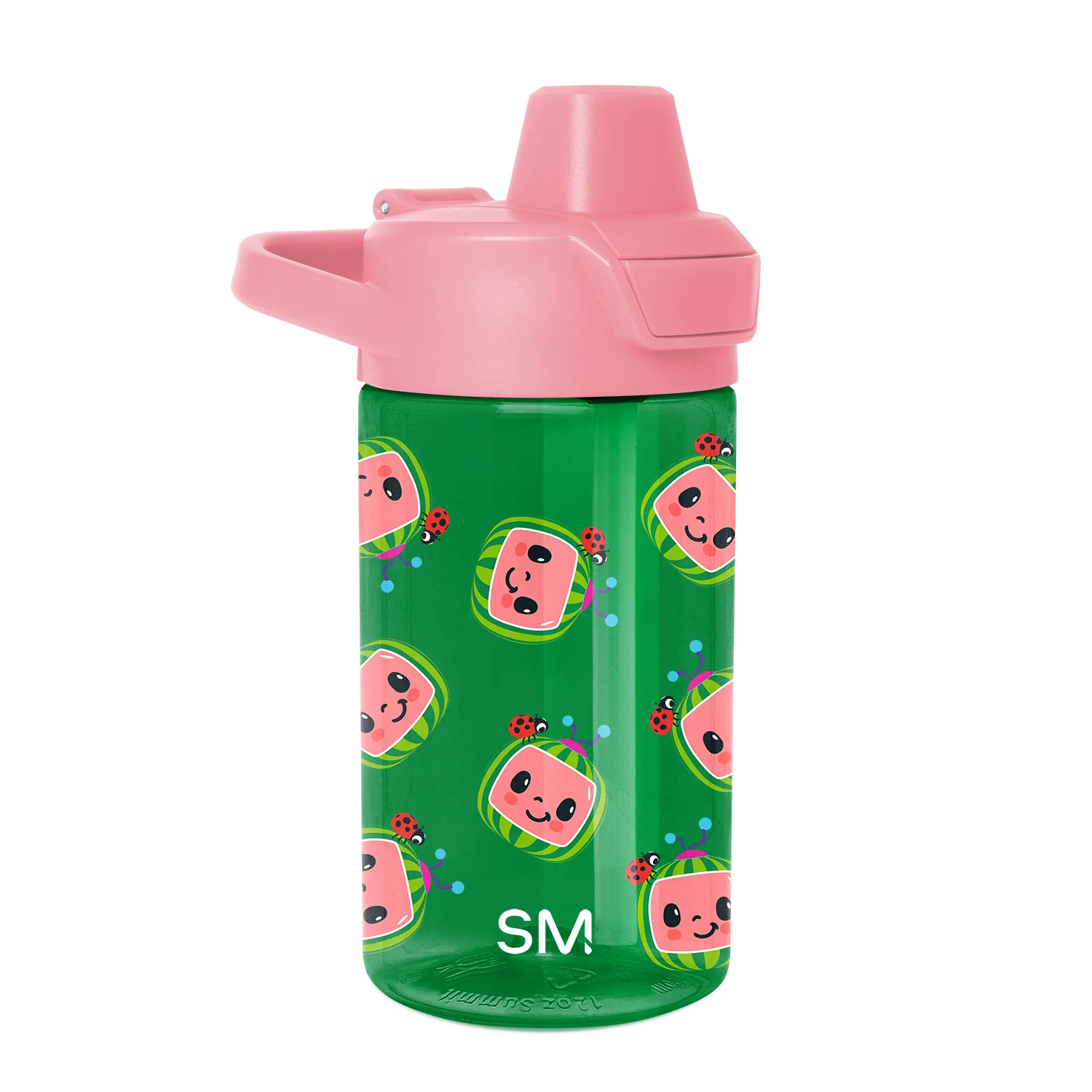 Simple Modern Summit Kids Plastic Water Bottle with Simple Flip Straw Lid - 12oz CoComelon Watermelons
