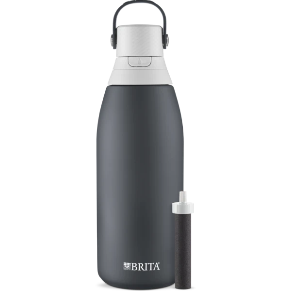 Brita Premium Filtering Water Bottle - Stainless Steel, 32oz