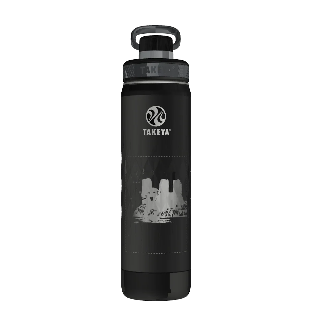 Takeya Sport Water Bottle - 22oz Obsidian Spout