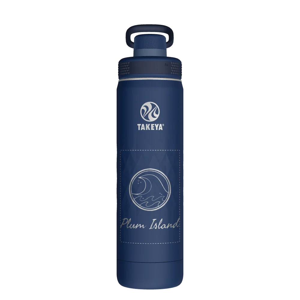 Takeya Sport Water Bottle - 22oz Indigo Spout - Model 51316-TAKEYA-SPORT-WATER-BOTTLE-CUSTOMIZED-198-22OZ-INDIGO-SPOUT