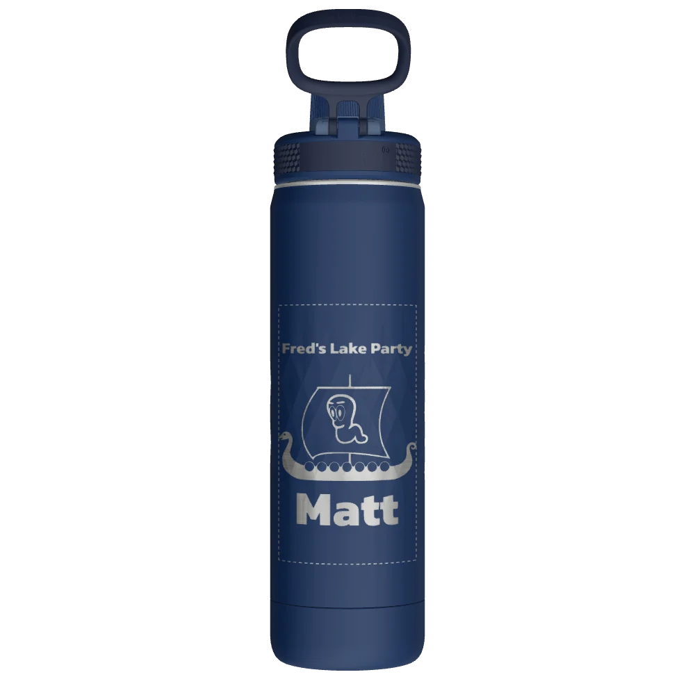 Takeya Sport Water Bottle - 22oz Indigo Spout - Model 51316-TAKEYA-SPORT-WATER-BOTTLE-CUSTOMIZED-224-22OZ-INDIGO-SPOUT