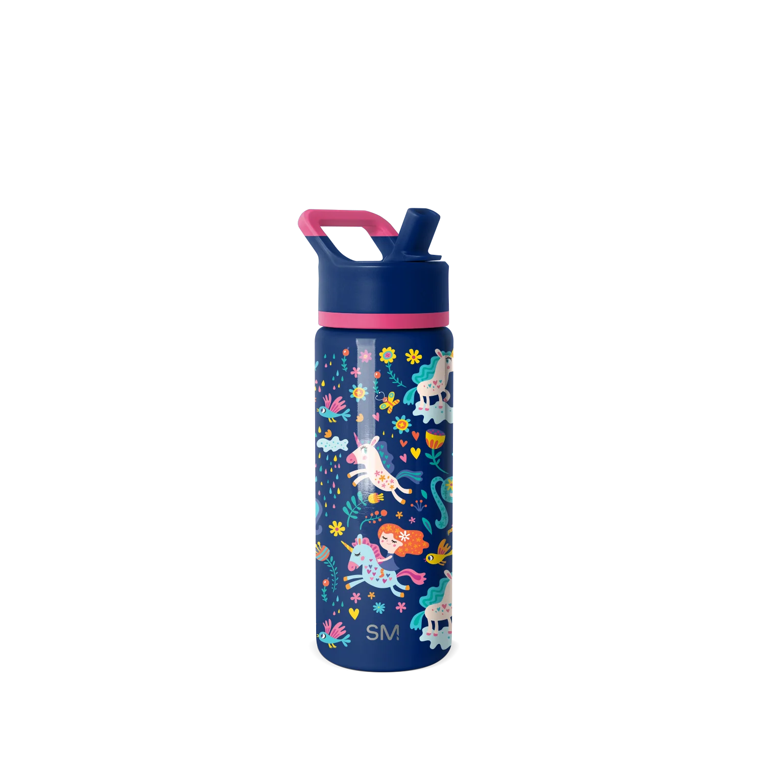 Simple Modern Summit Kids Water Bottle with Straw Lid - 18oz Unicorn Rainbows