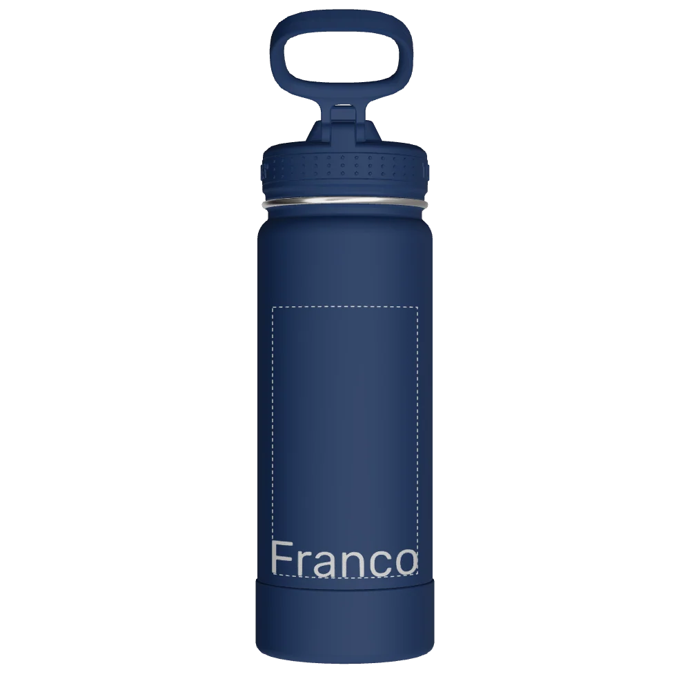 Takeya Actives Water Bottle With Straw Lid - 18oz Midnight