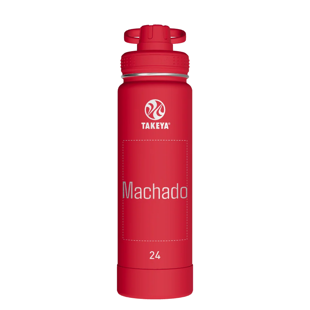 Takeya Actives Water Bottle With Spout Lid - 24oz Watermelon