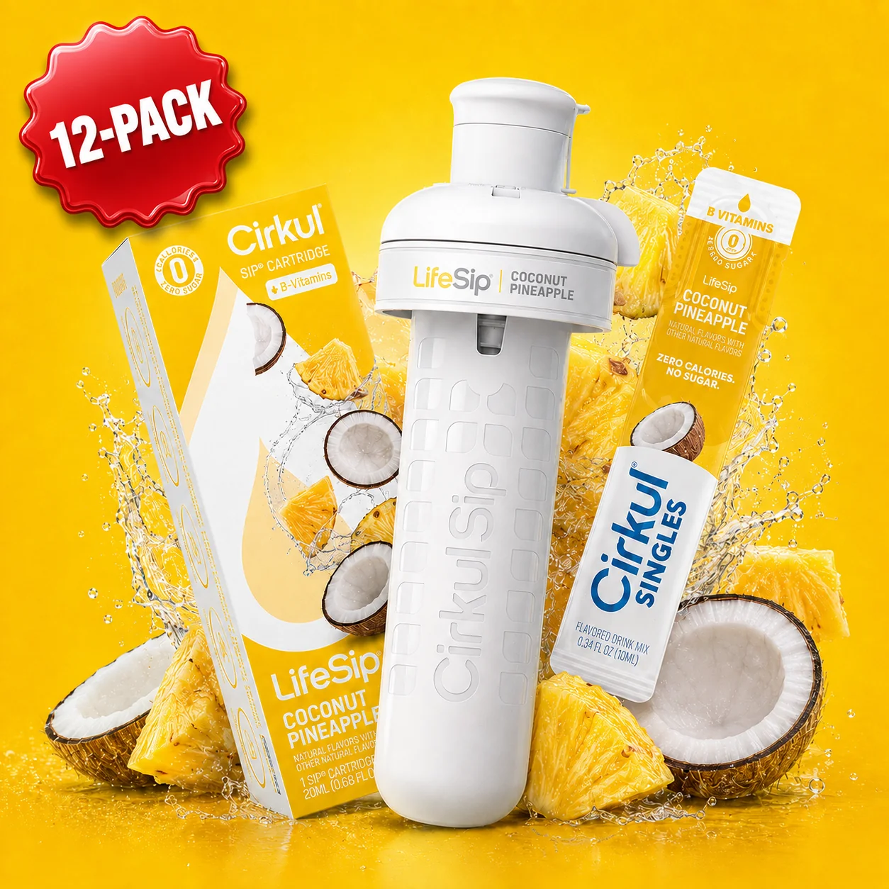 Cirkul 12 Pack LifeSip Coconut Pineapple