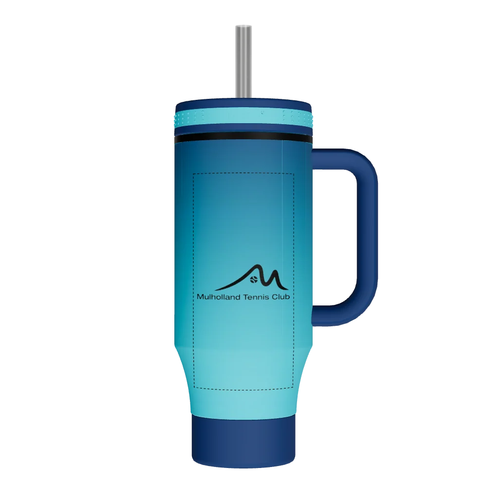 Takeya Straw Tumbler With Handle - 40oz Ombre Adventure - Model 52479-TAKEYA-STRAW-TUMBLER-WITH-HANDLE-CUSTOMIZED-10-40OZ-OMBRE-ADVENTURE
