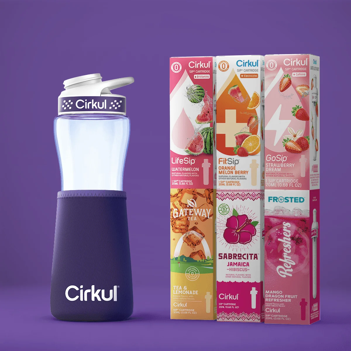 Cirkul Purple National Hydration Day Kit