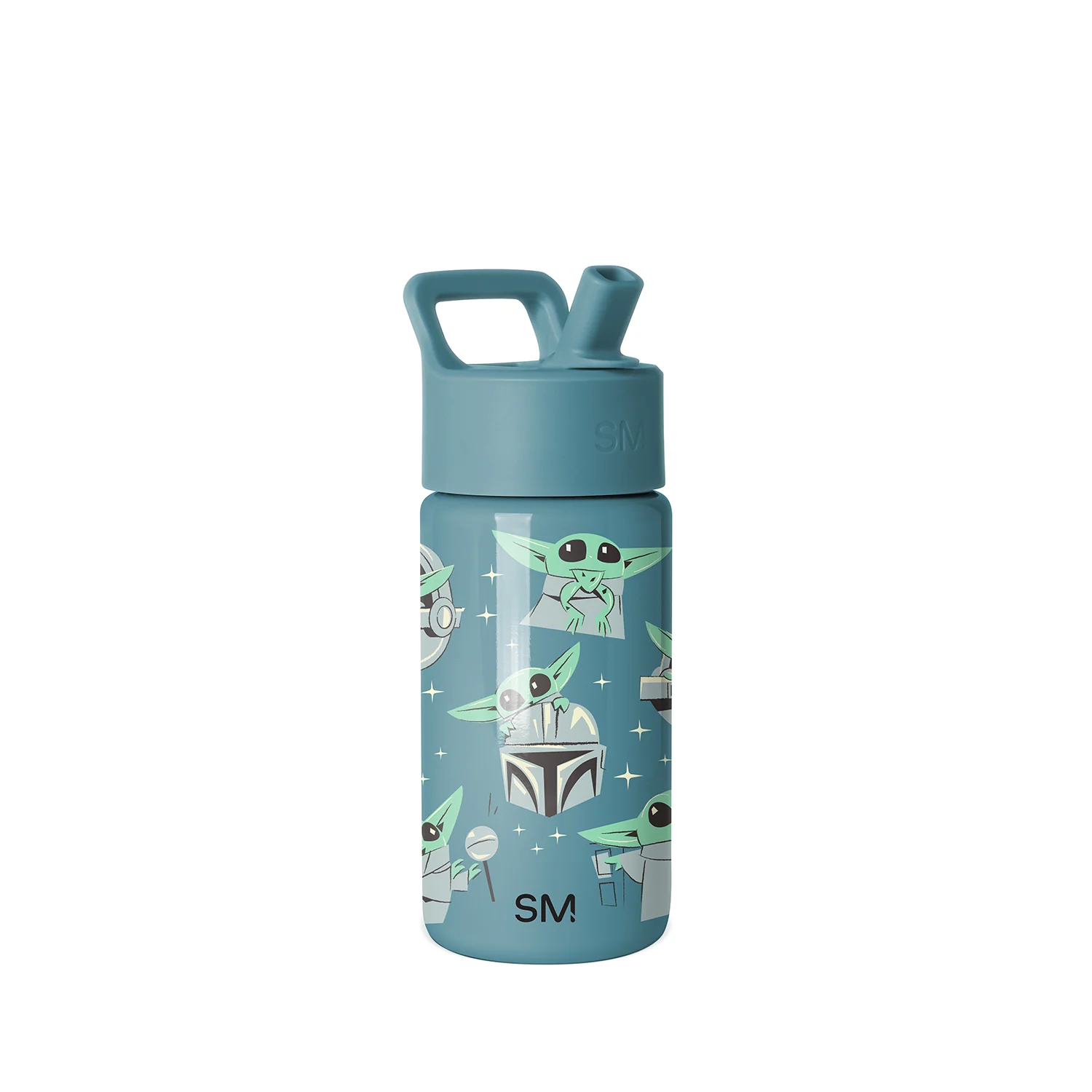 Simple Modern Summit Kids Water Bottle with Straw Lid - 14oz Grogu Doodle