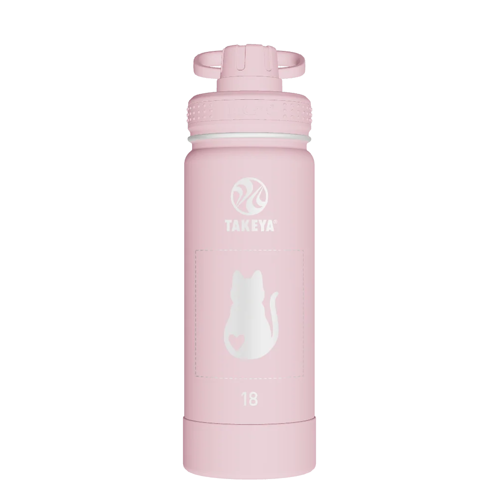 Takeya Actives Water Bottle With Spout Lid - 18oz Blush