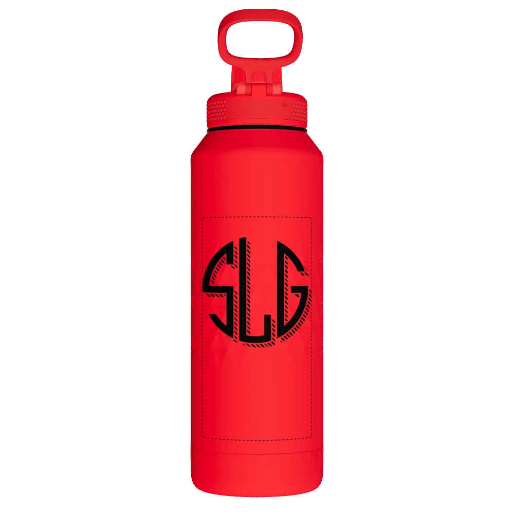 Takeya Sport Water Bottle - 40oz Crimson Spout - Model 51349-TAKEYA-SPORT-WATER-BOTTLE-CUSTOMIZED-264-40OZ-CRIMSON-SPOUT