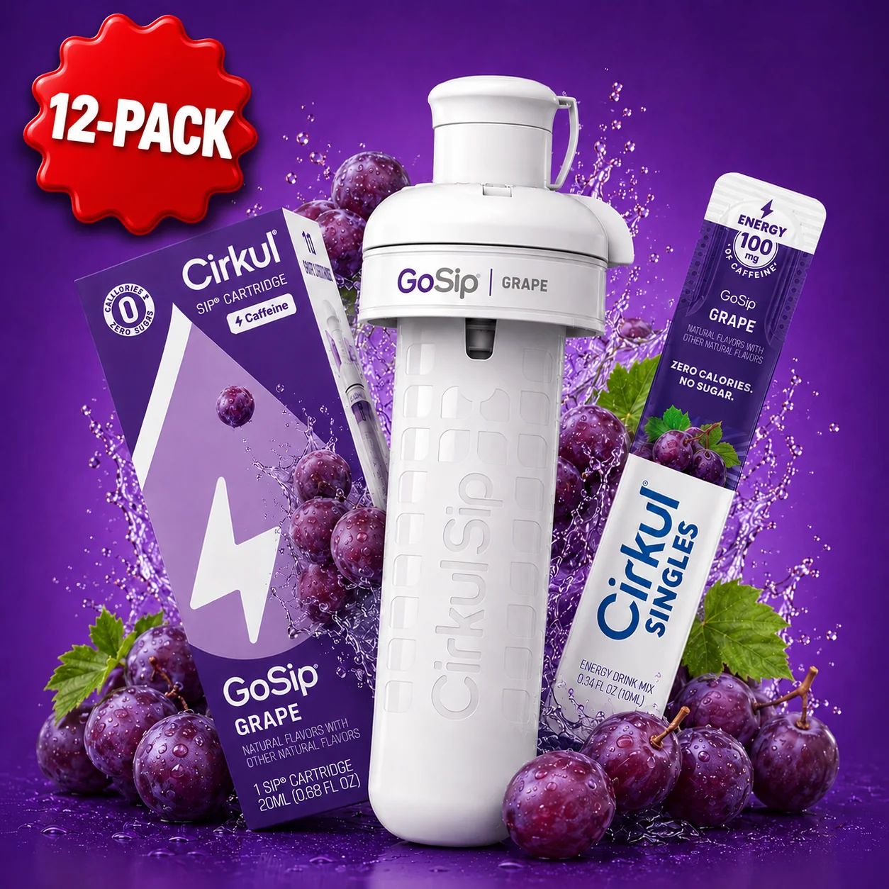 Cirkul 12 Pack GoSip Grape